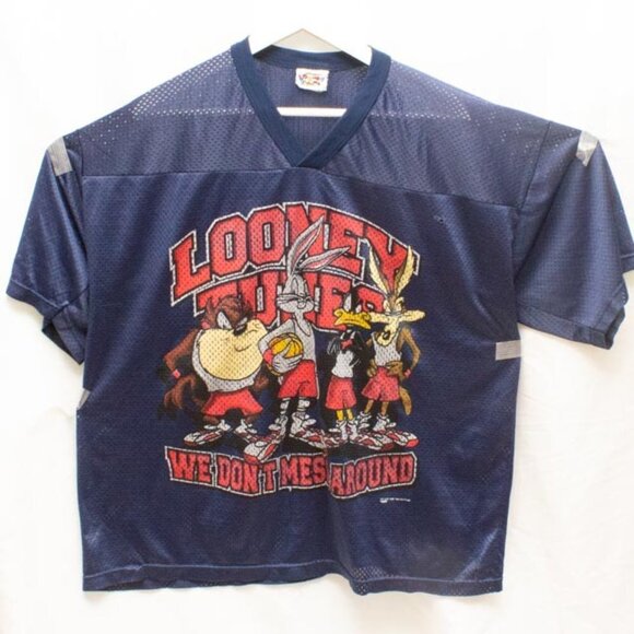 Rare Vintage 1996 Authentic Bugs Bunny Looney Tunes Space Jam T-Shirt Jersey XL - Picture 1 of 4